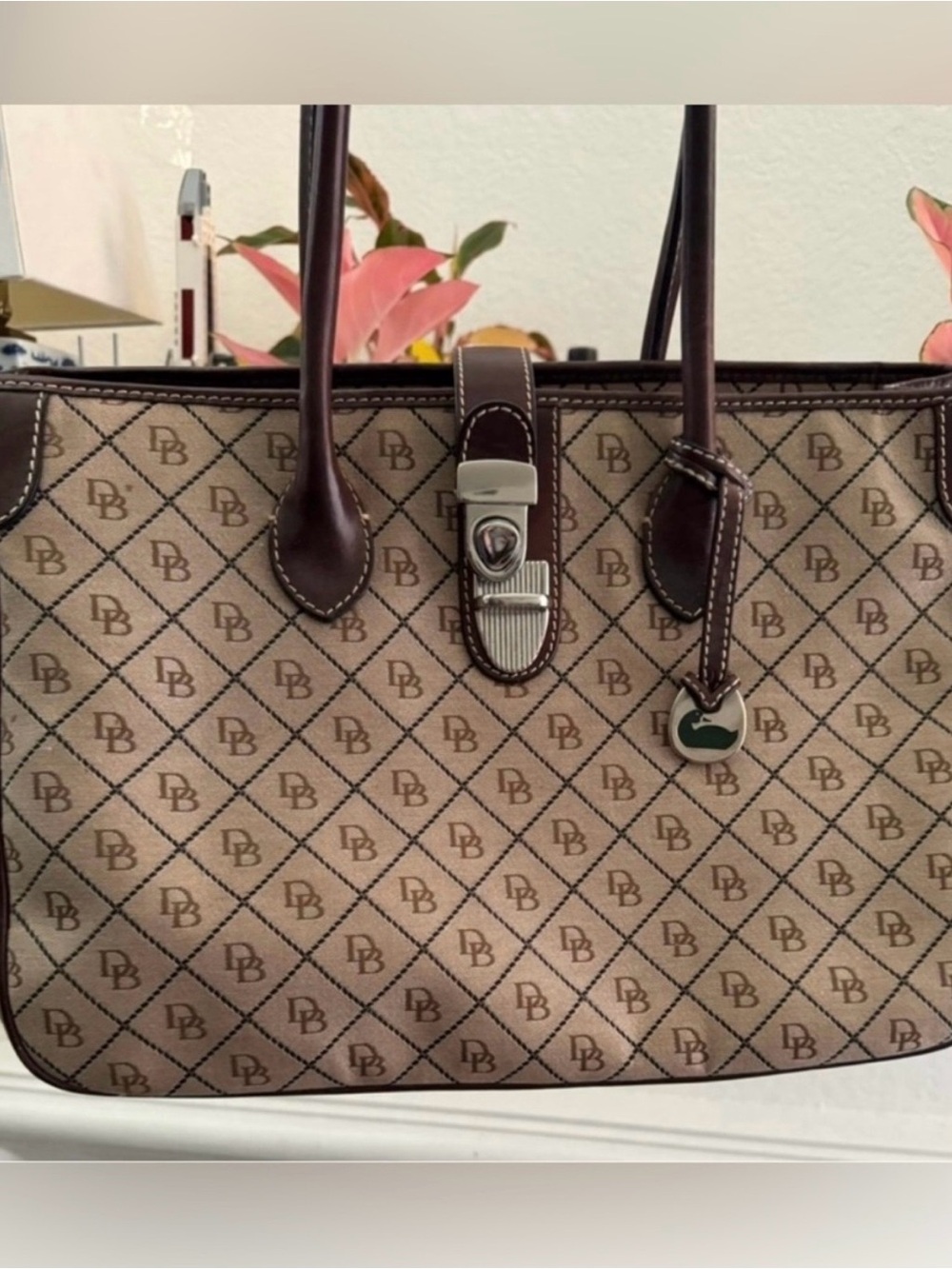 Dooney & Bourke Brown Monogram Tote Bag